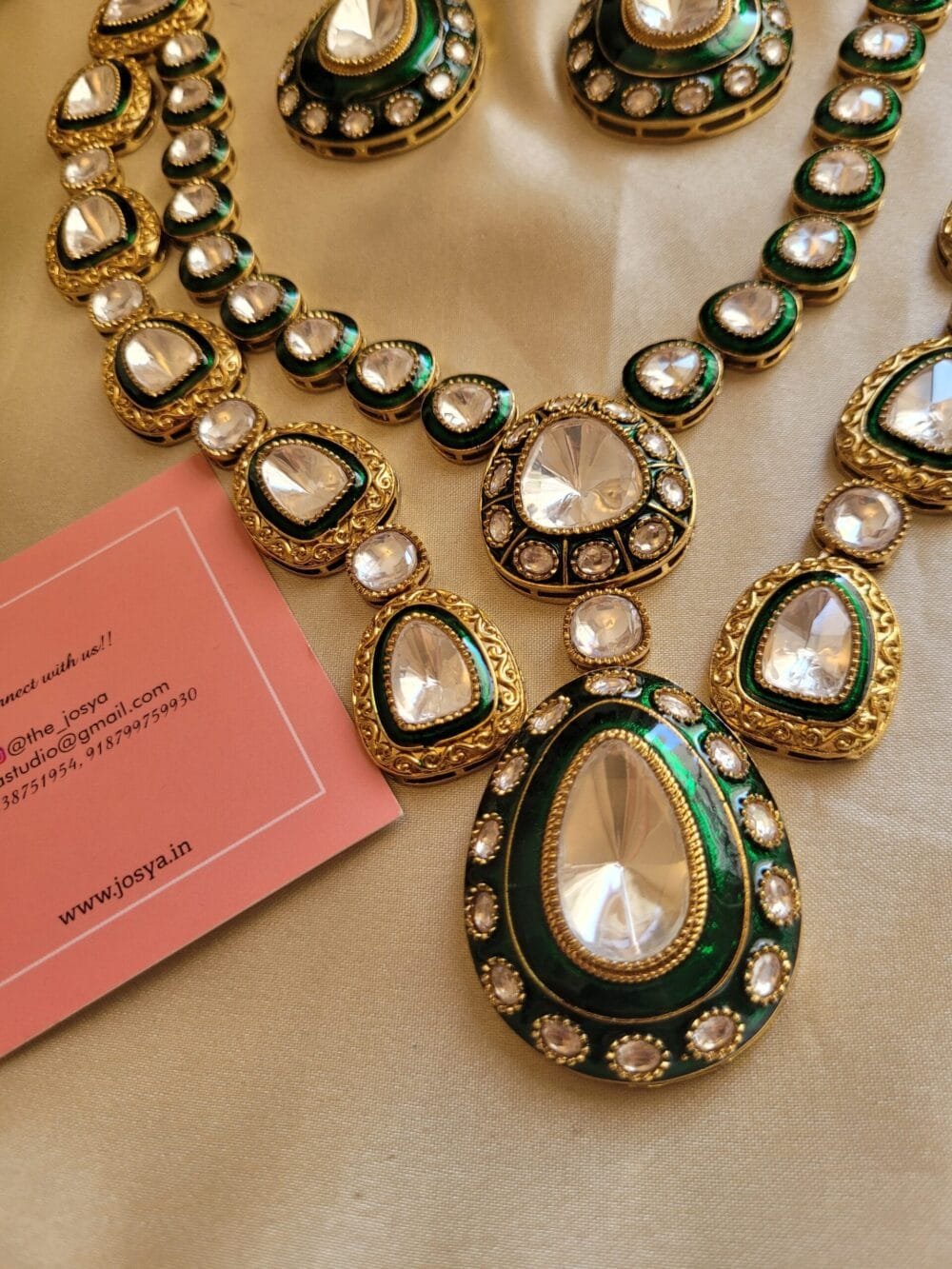 Kaashvi Polki Necklace Set - Image 3
