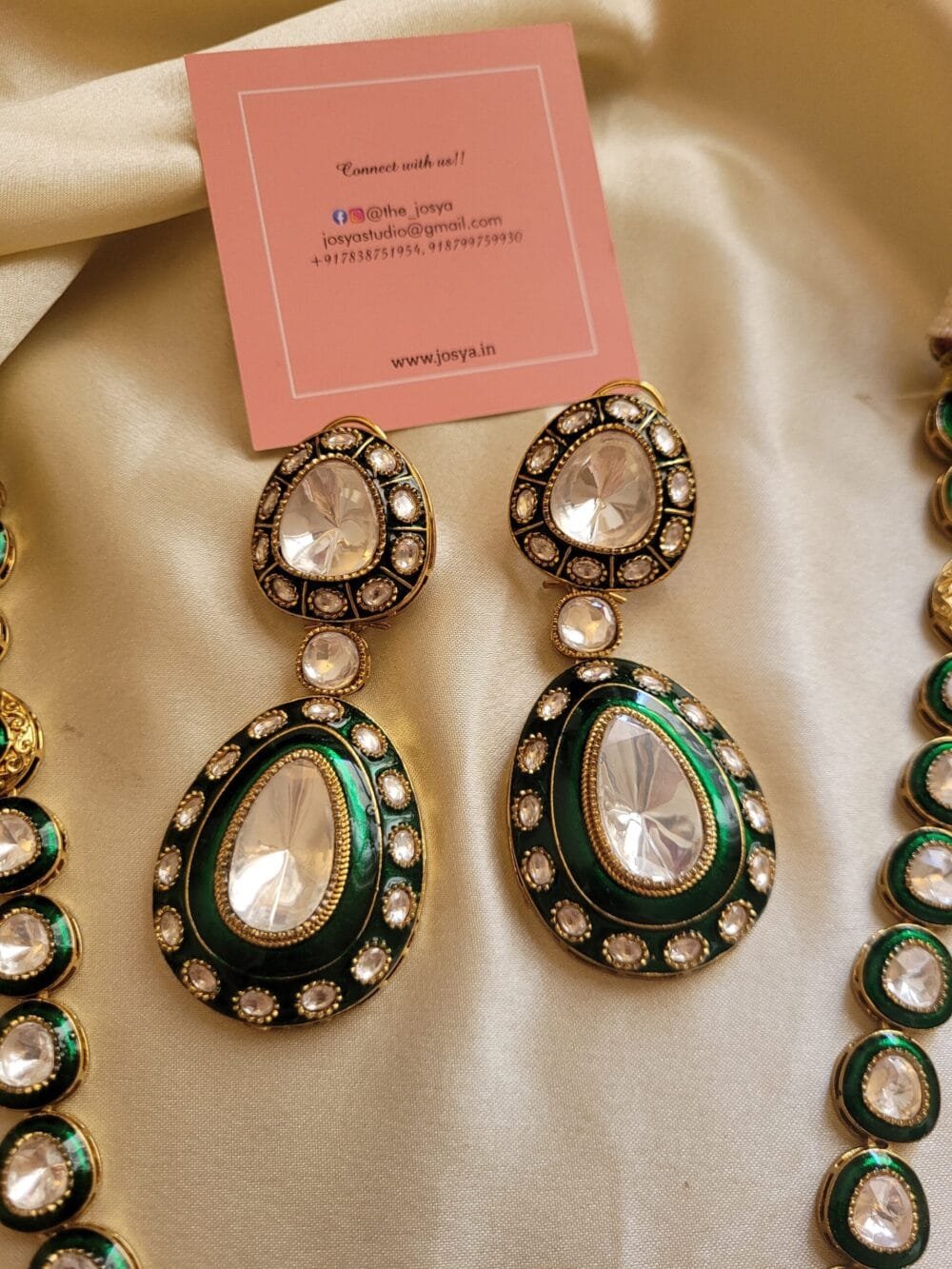 Kaashvi Polki Necklace Set - Image 4
