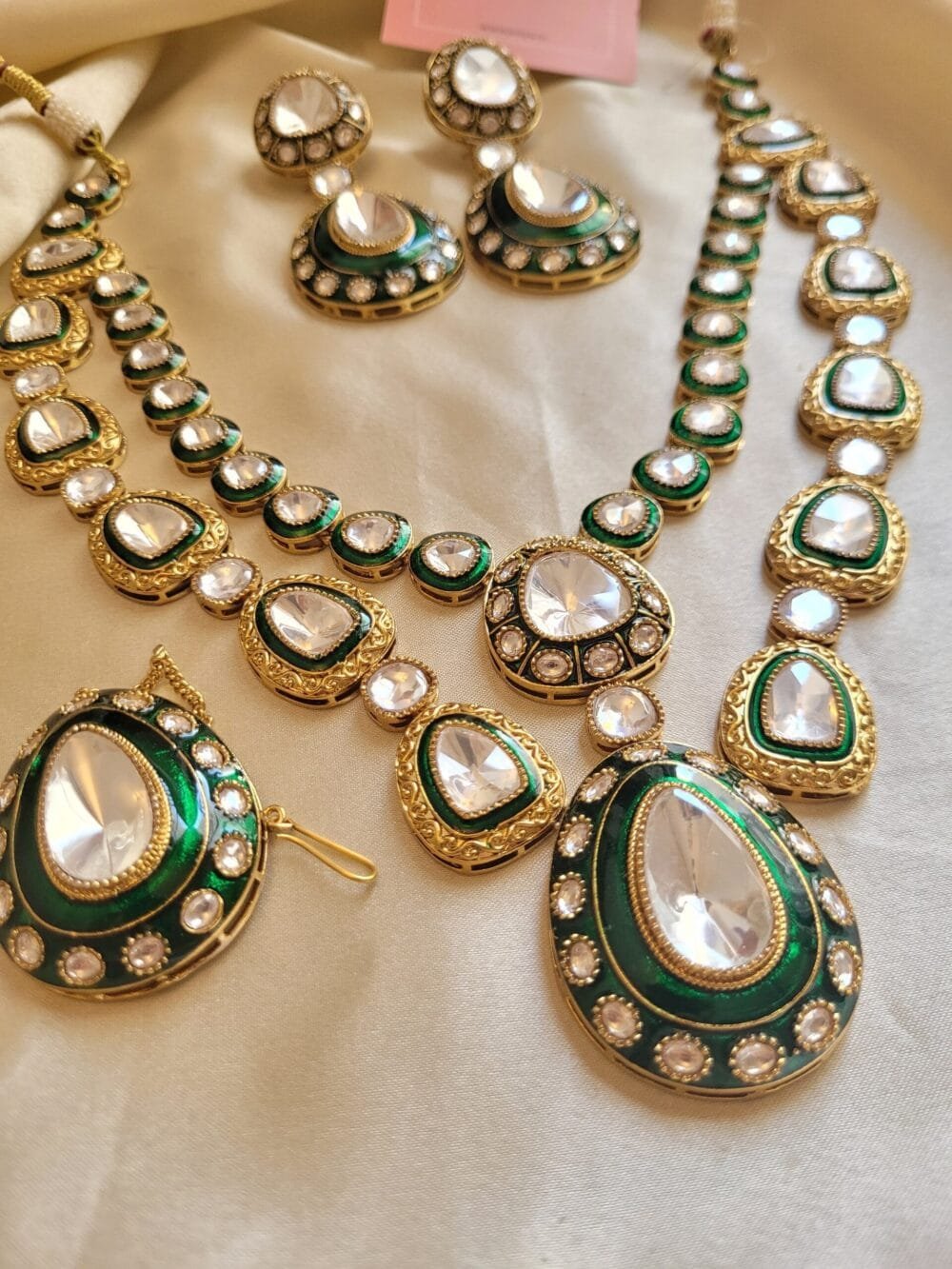 Kaashvi Polki Necklace Set - Image 7
