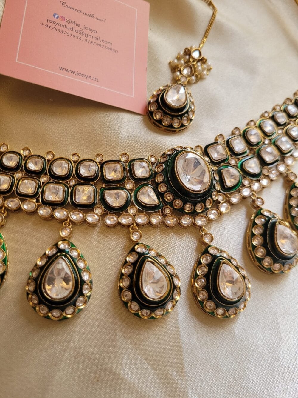 Adithi Polki Choker Set - Image 5