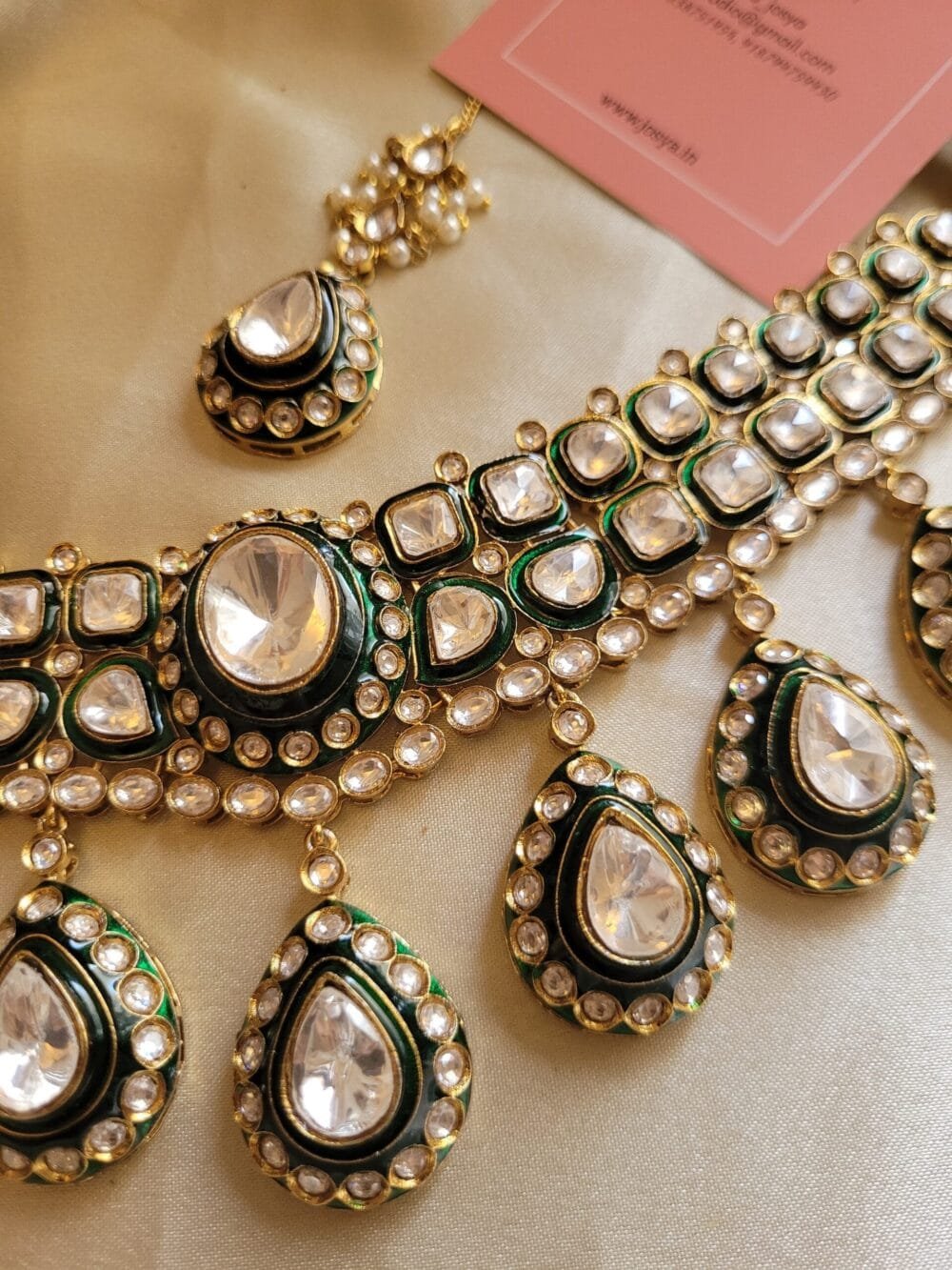 Adithi Polki Choker Set - Image 4