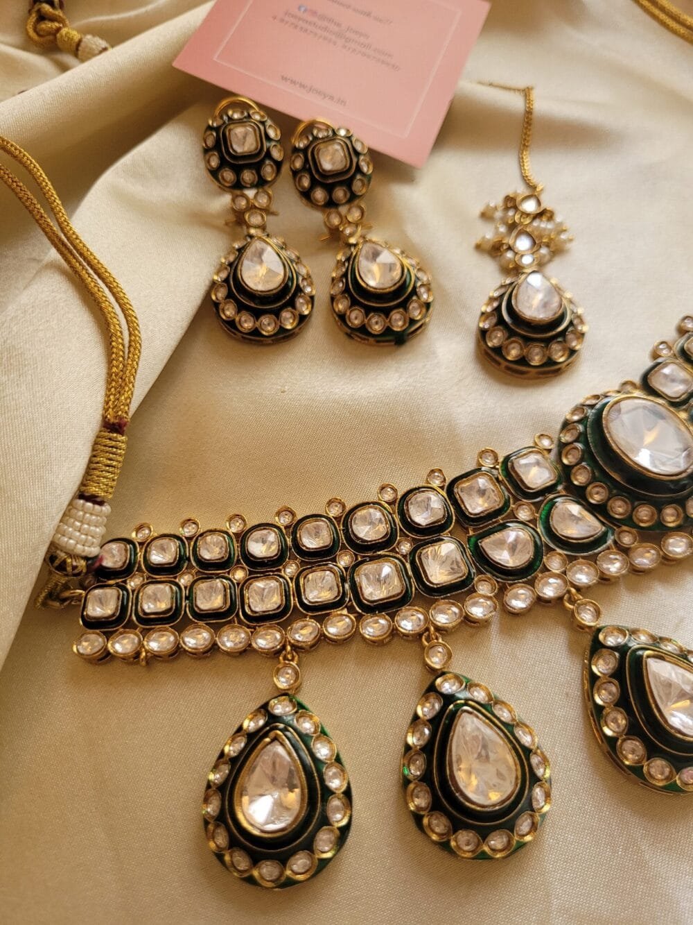 Adithi Polki Choker Set - Image 3