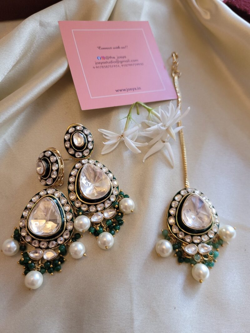 Rhea Polki Necklace Set - Image 12