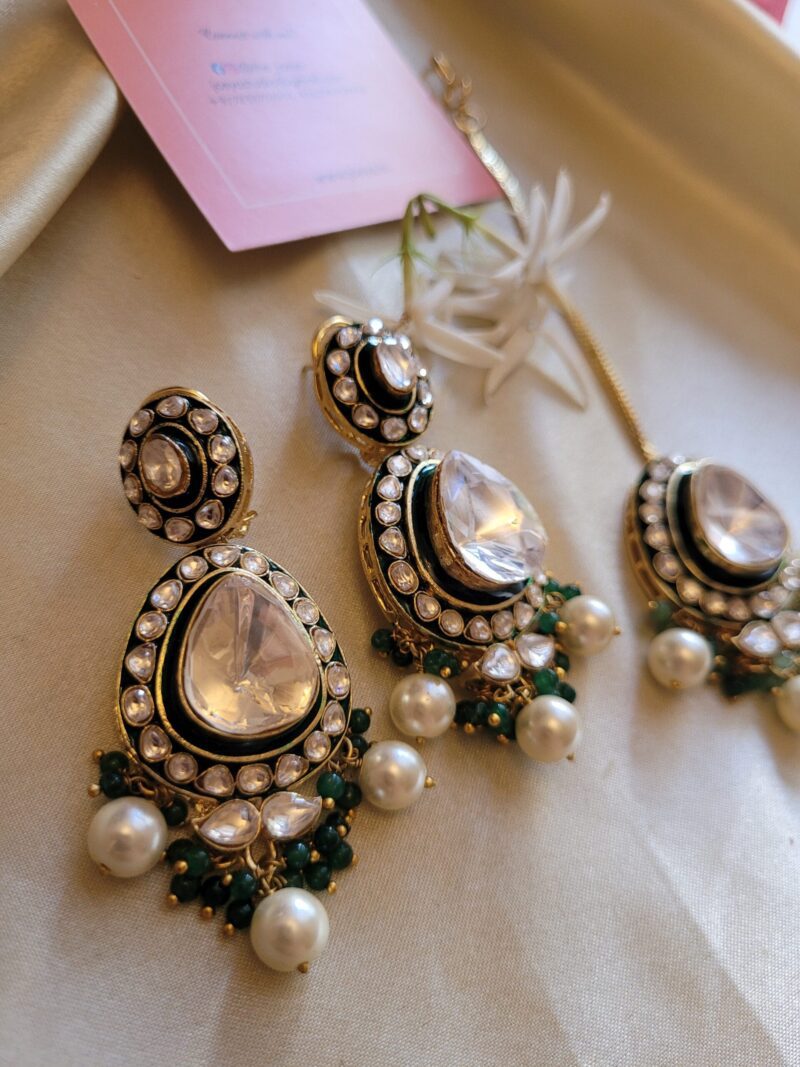 Rhea Polki Necklace Set - Image 11