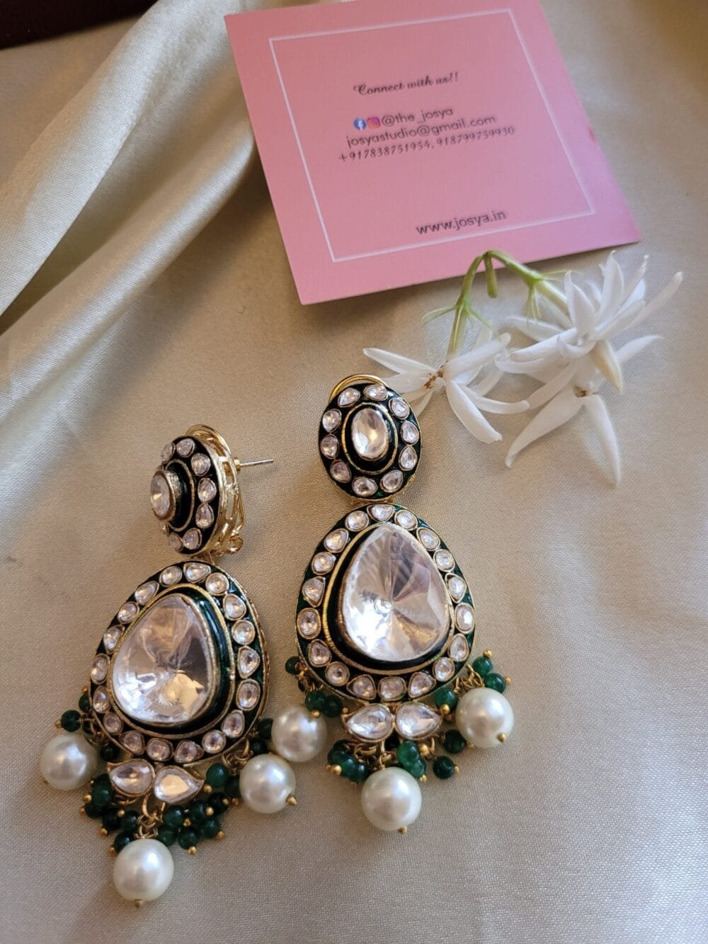 Rhea Polki Necklace Set - Image 10