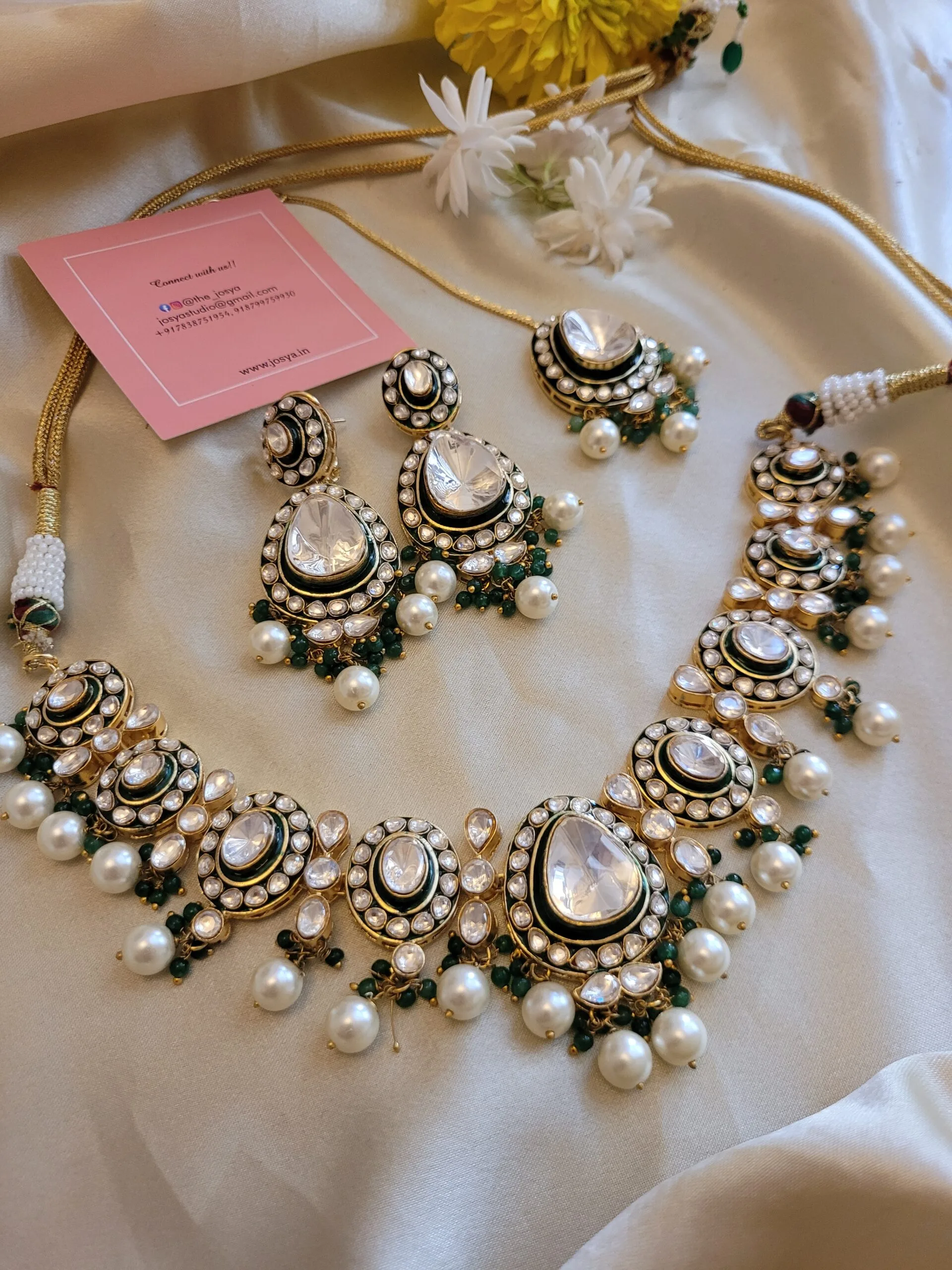 Rhea Polki Necklace Set