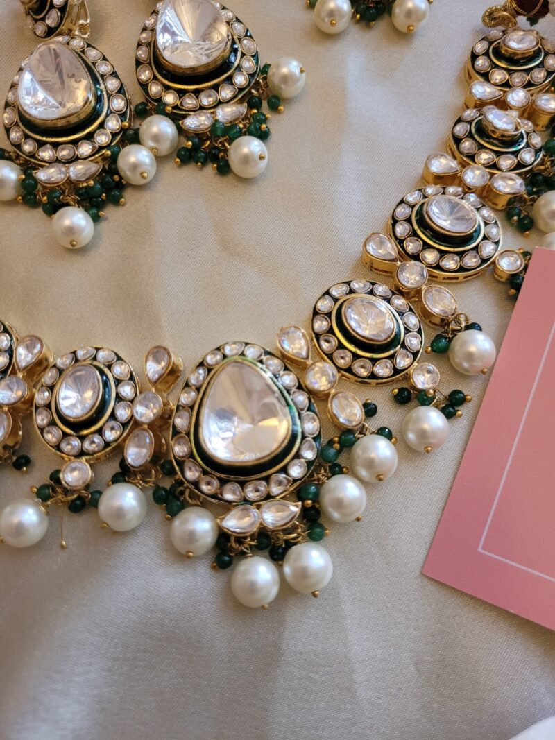 Rhea Polki Necklace Set - Image 6