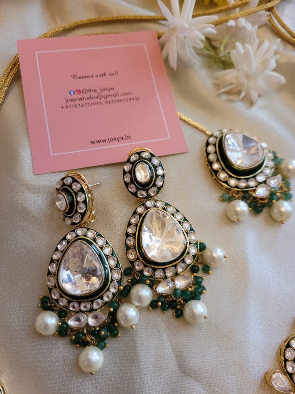 Rhea Polki Necklace Set - Image 5
