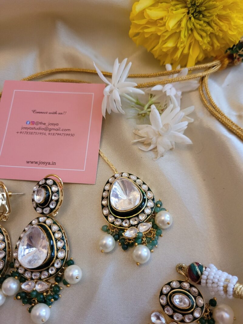 Rhea Polki Necklace Set - Image 4