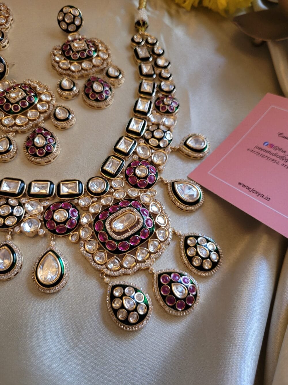 Mirana Polki Necklace Set - Image 6