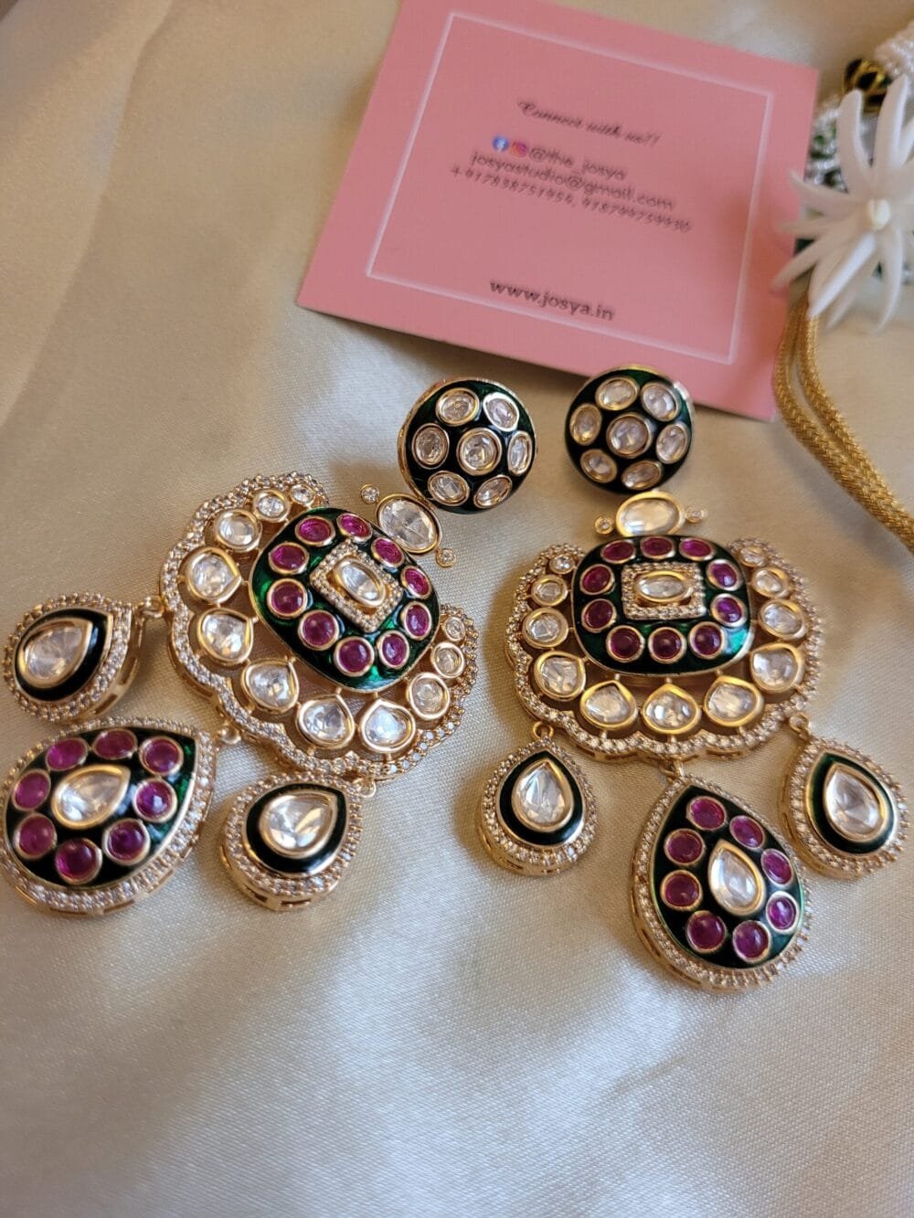 Mirana Polki Necklace Set - Image 4