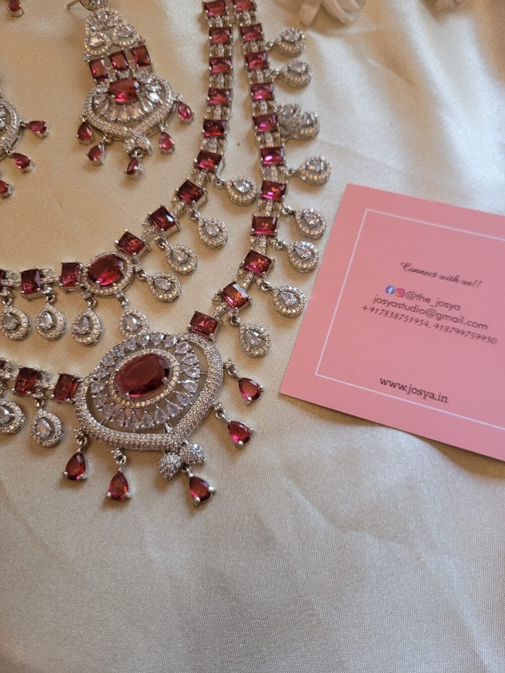 Ariana Diamond Necklace Set - Image 2