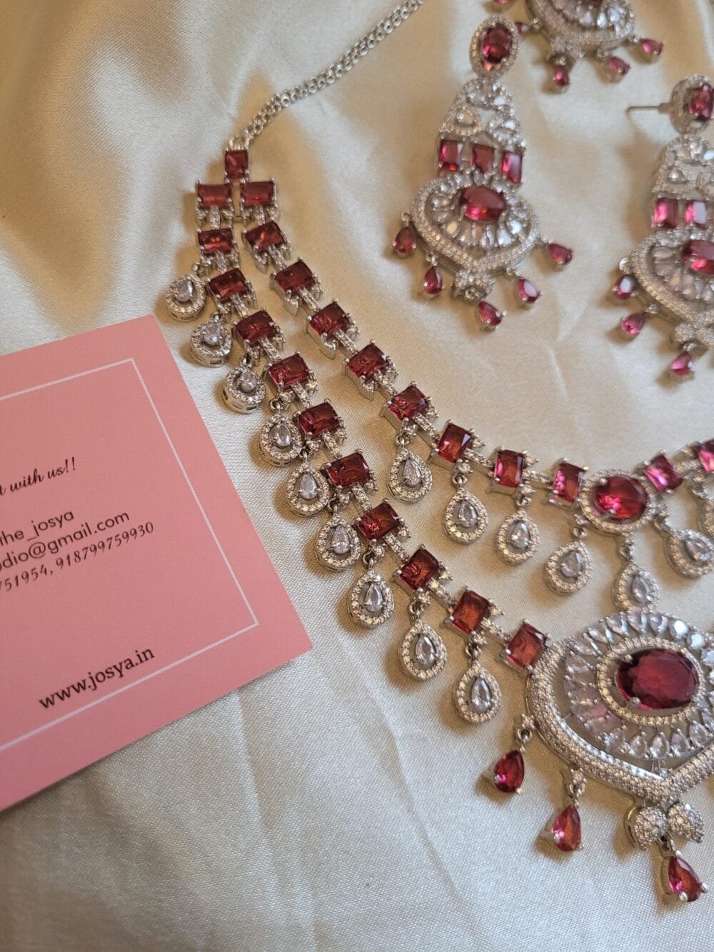 Ariana Diamond Necklace Set - Image 6
