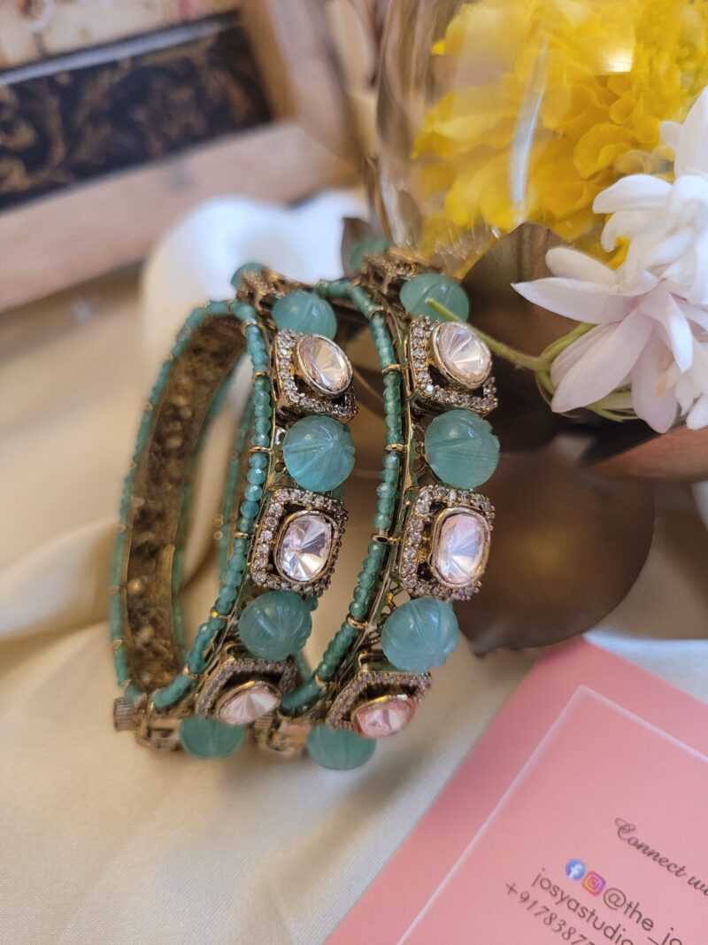 Anvi Polki Bangles - Image 8