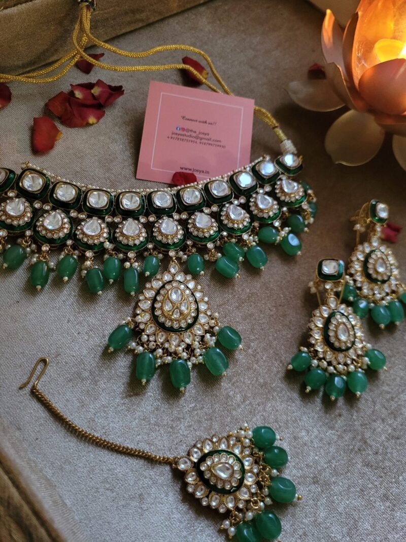 Aarini Polki Necklace set - Image 2