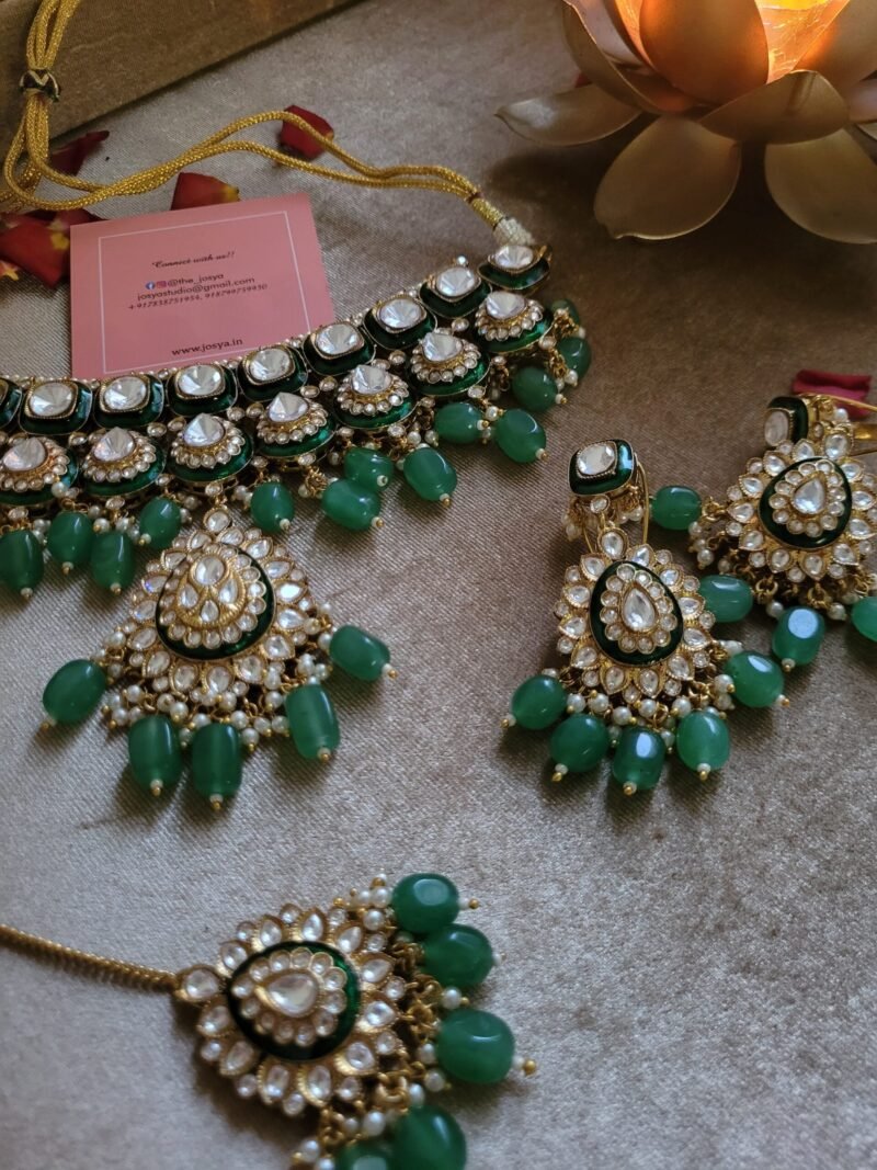 Aarini Polki Necklace set - Image 5