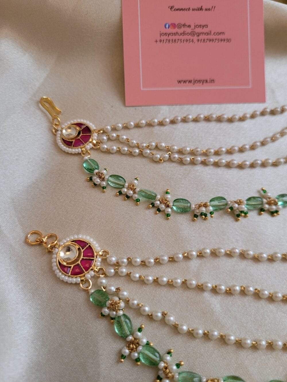 Peacock Mint Green HairChain - Image 2