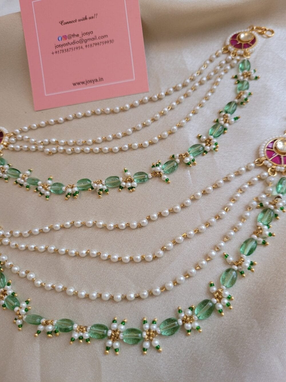 Peacock Mint Green HairChain - Image 3