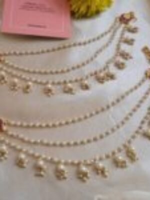 Pearl Three layered Hairchain