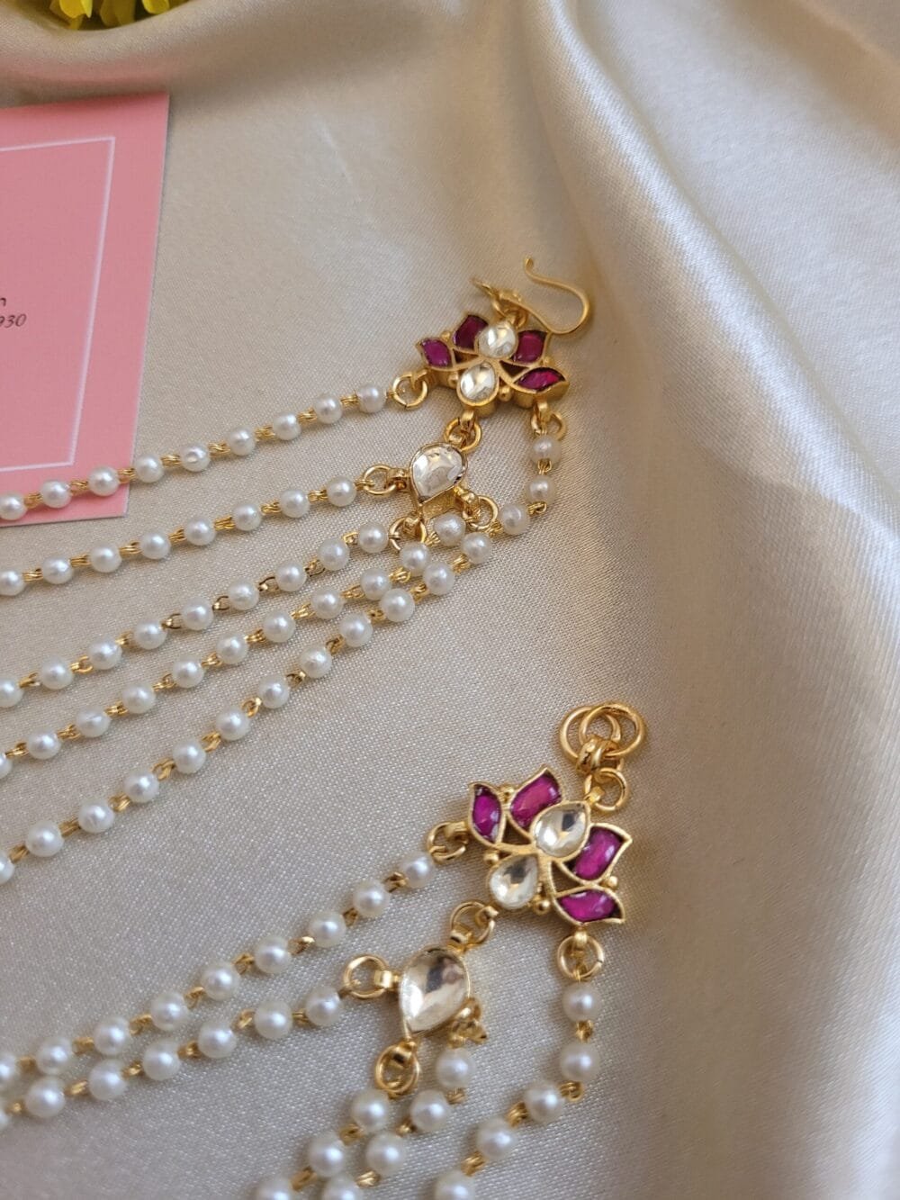 Pearl Layered Hair Chain - Image 6
