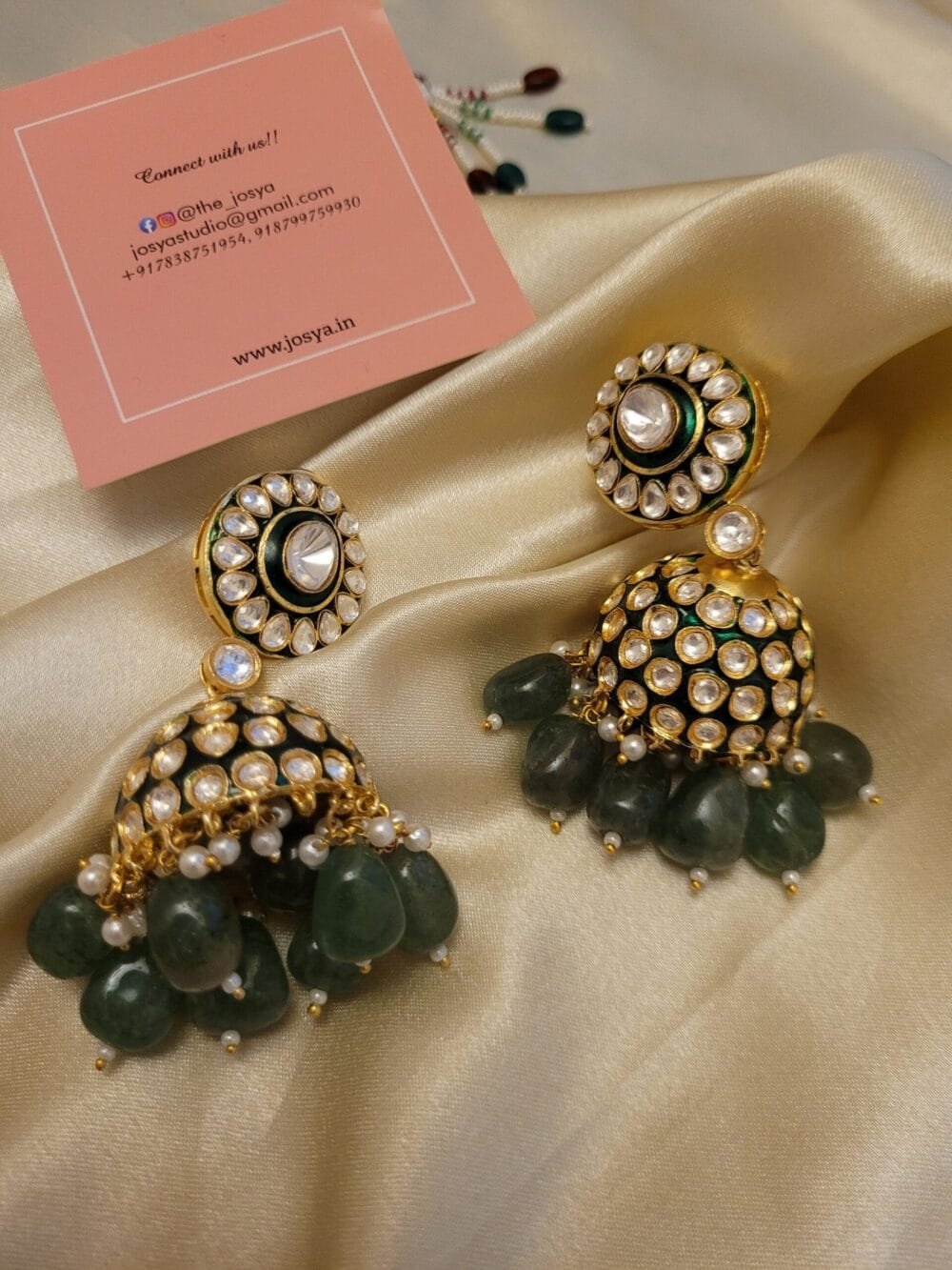 Uditi Polki Bridal Combo Set - Image 7