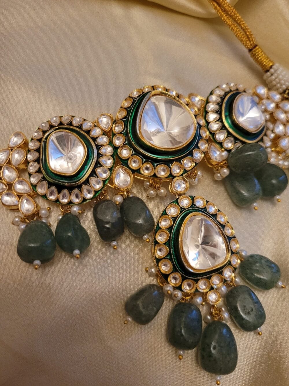 Adhishri Polki Choker Set - Image 4