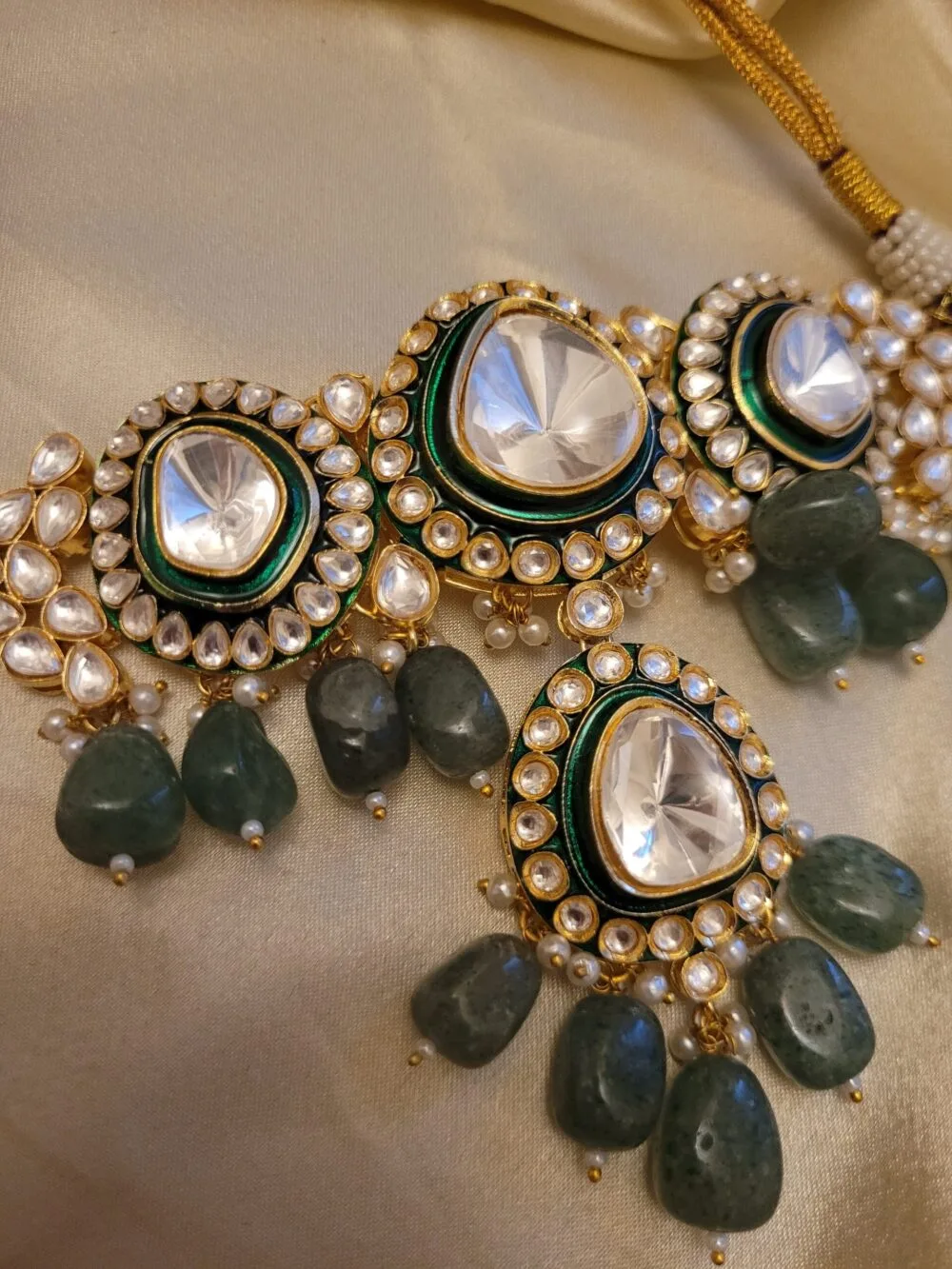 Adhishri Polki Choker Set - Image 4