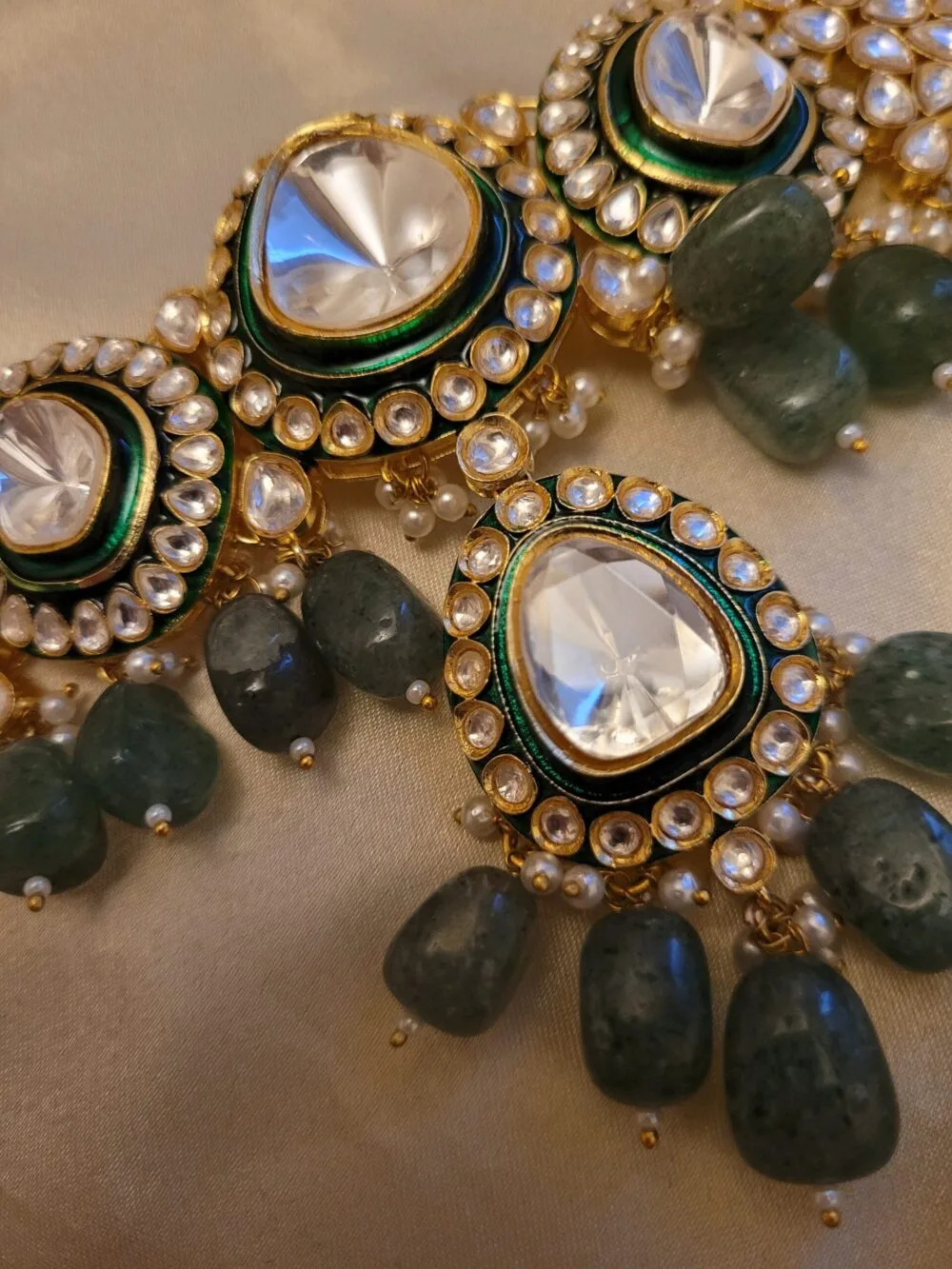 Adhishri Polki Choker Set - Image 3
