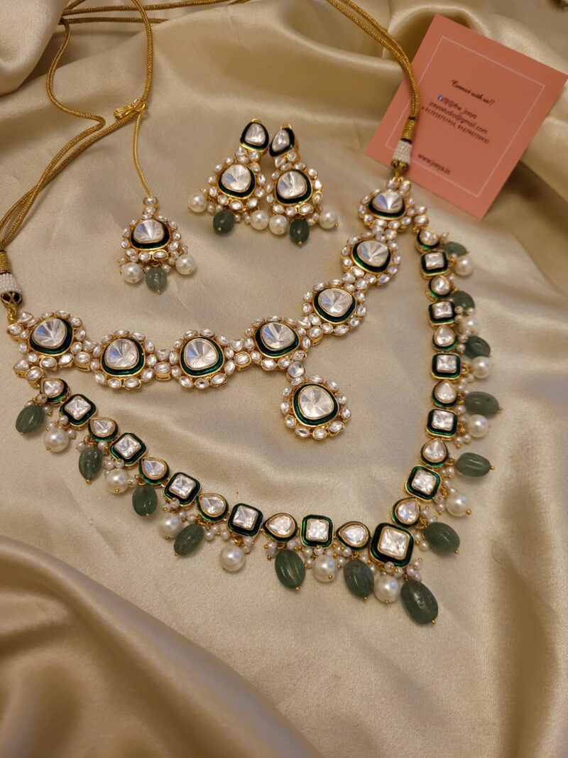 Kamaya Polki Bridal Combo Set - Image 14