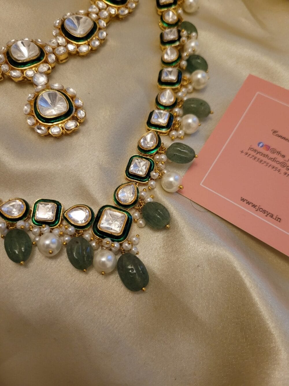 Raha Polki Necklace Set - Image 5