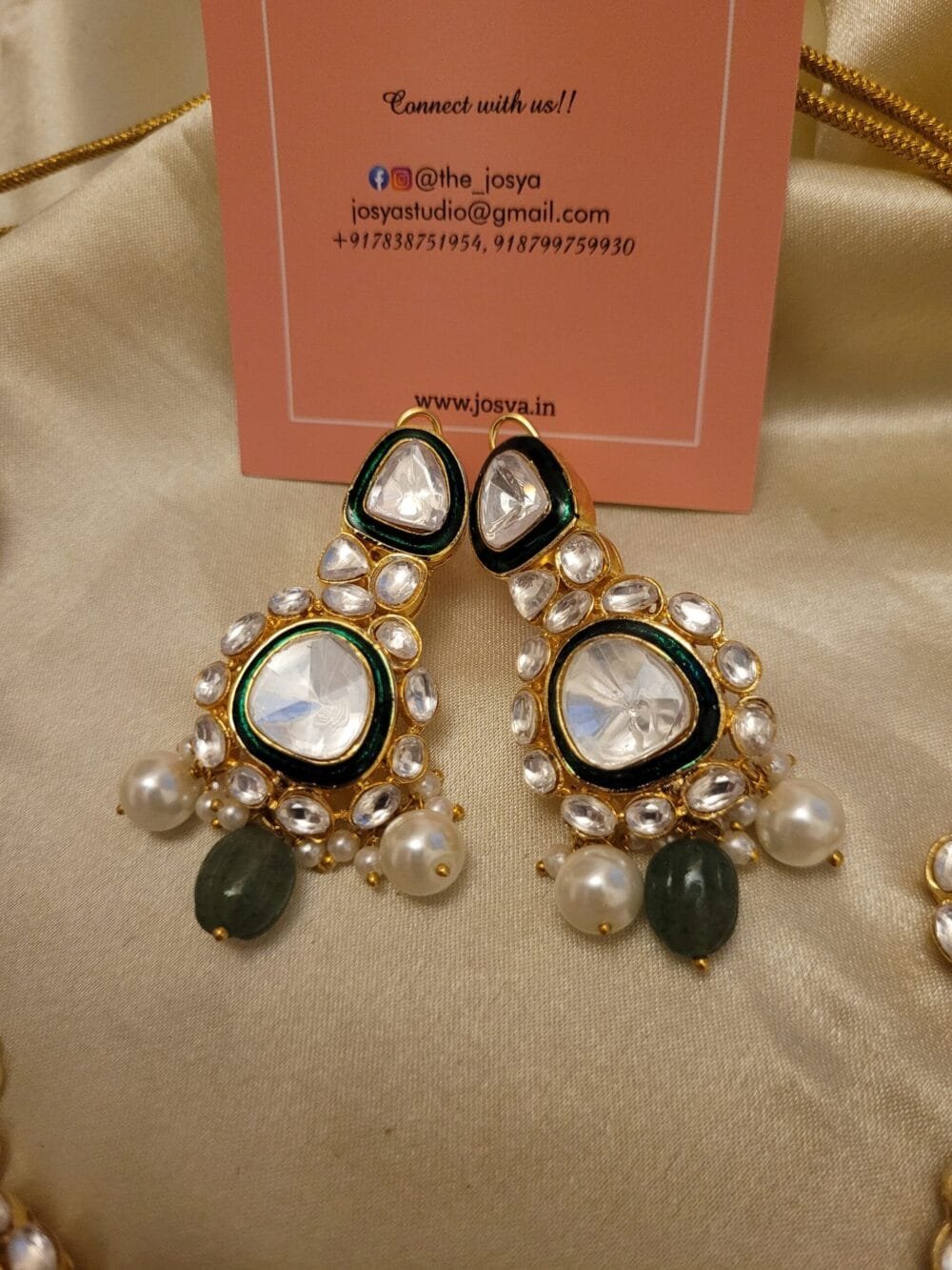 Raha Polki Necklace Set - Image 8