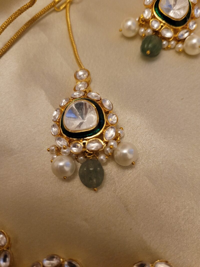 Kamaya Polki Bridal Combo Set - Image 12