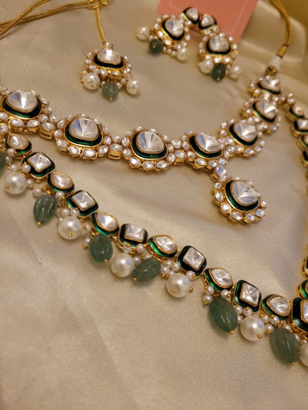 Raha Polki Necklace Set - Image 12