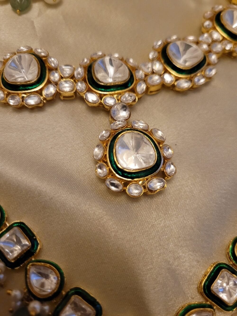 Raha Polki Necklace Set - Image 13