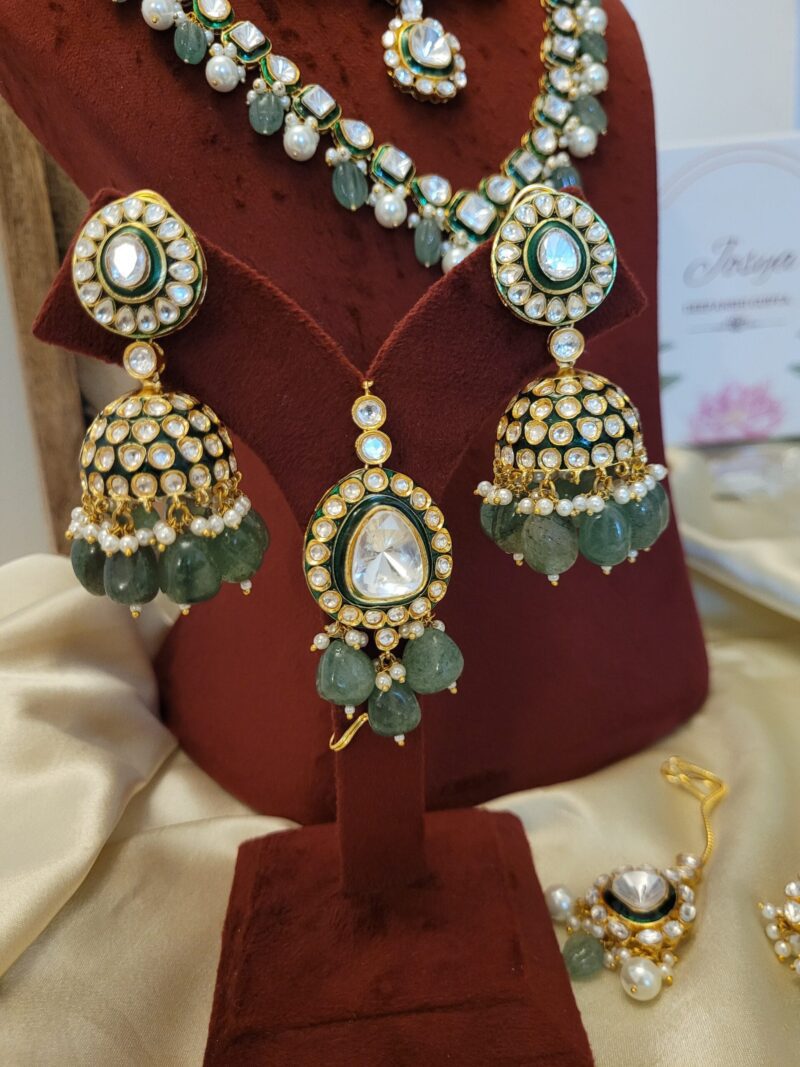 Kamaya Polki Bridal Combo Set - Image 8