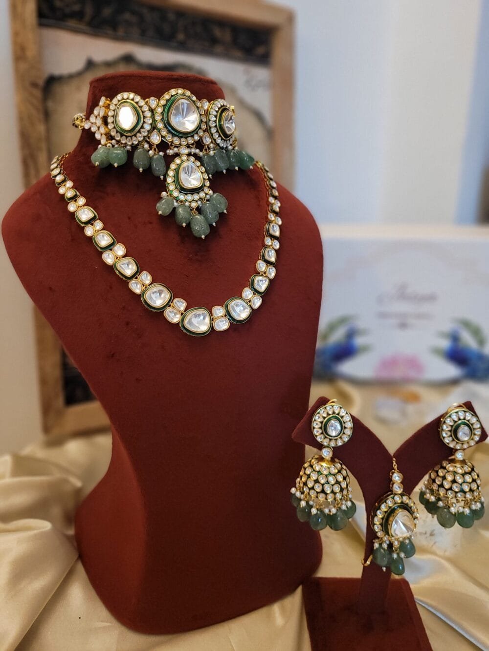 Ziya Polki Bridal Combo Set