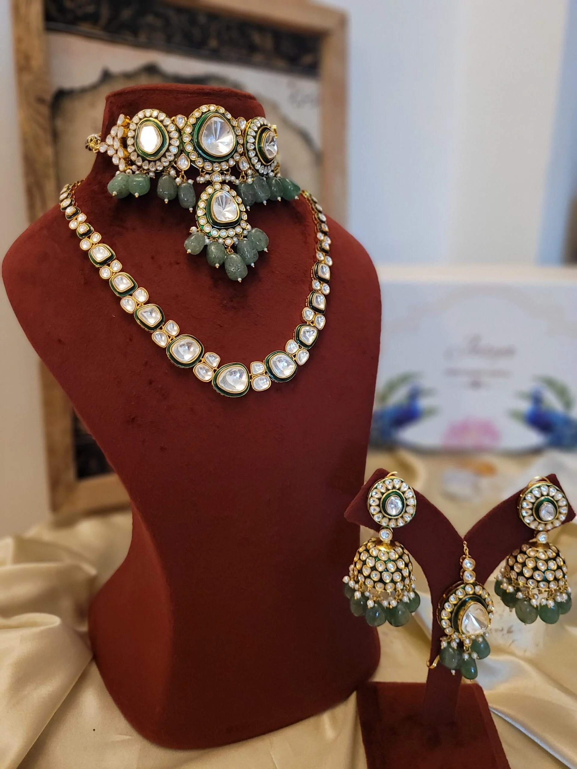 Ziya Polki Bridal Combo Set