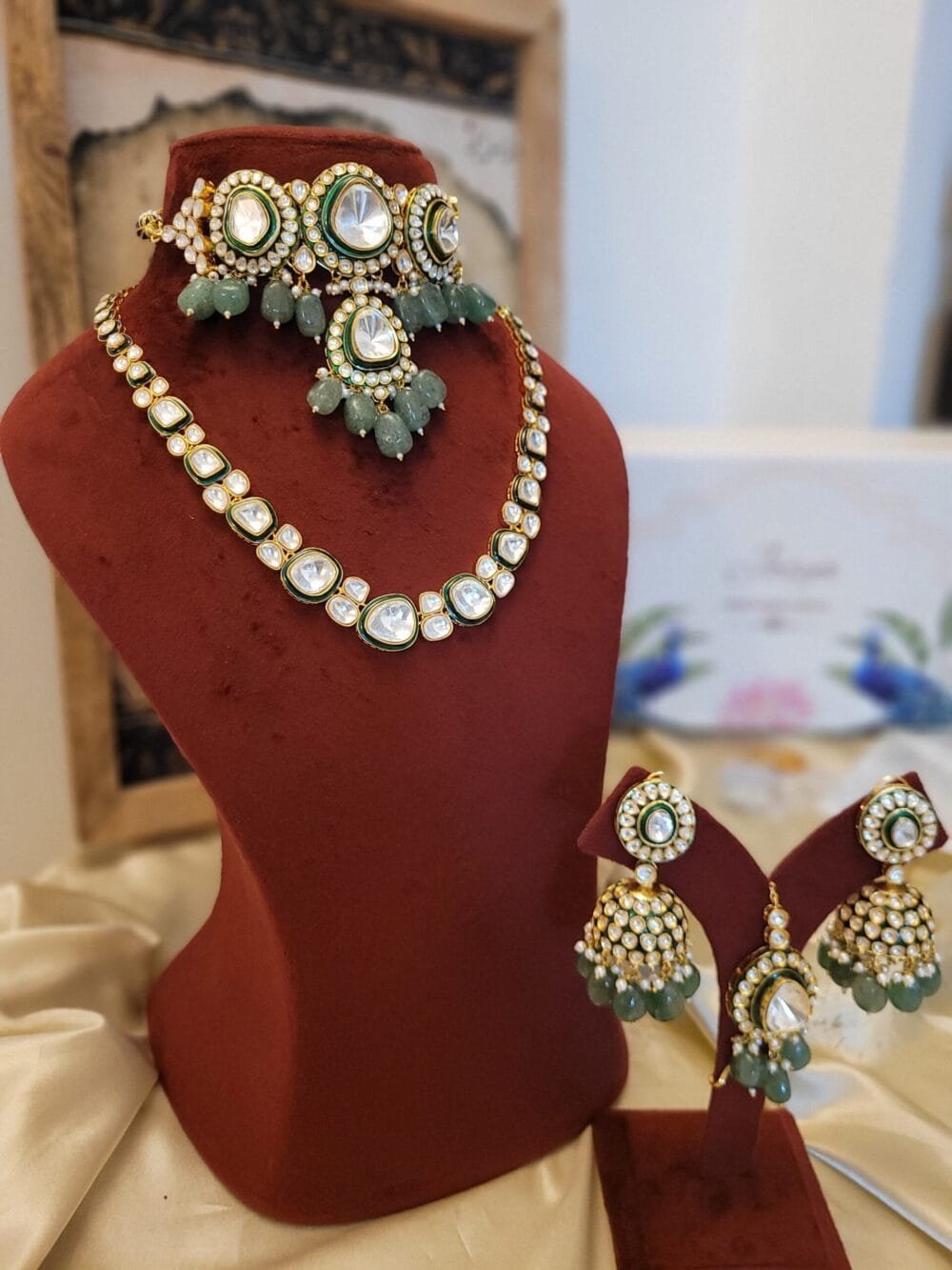 Ziya Polki Bridal Combo Set - Image 2