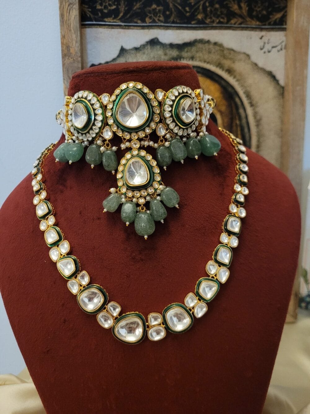 Ziya Polki Bridal Combo Set - Image 6