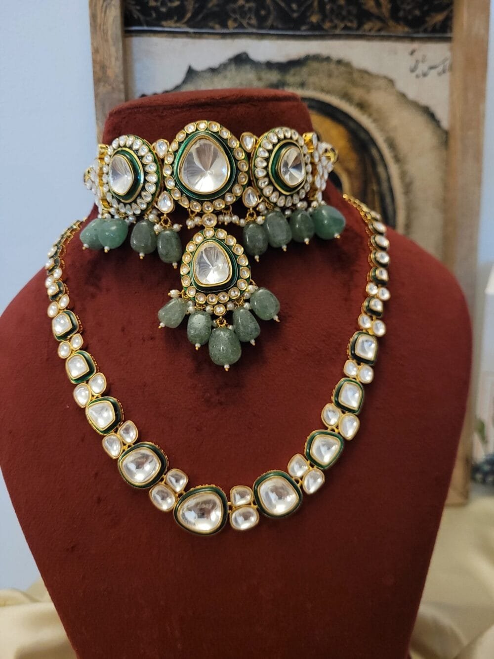 Ziya Polki Bridal Combo Set - Image 5