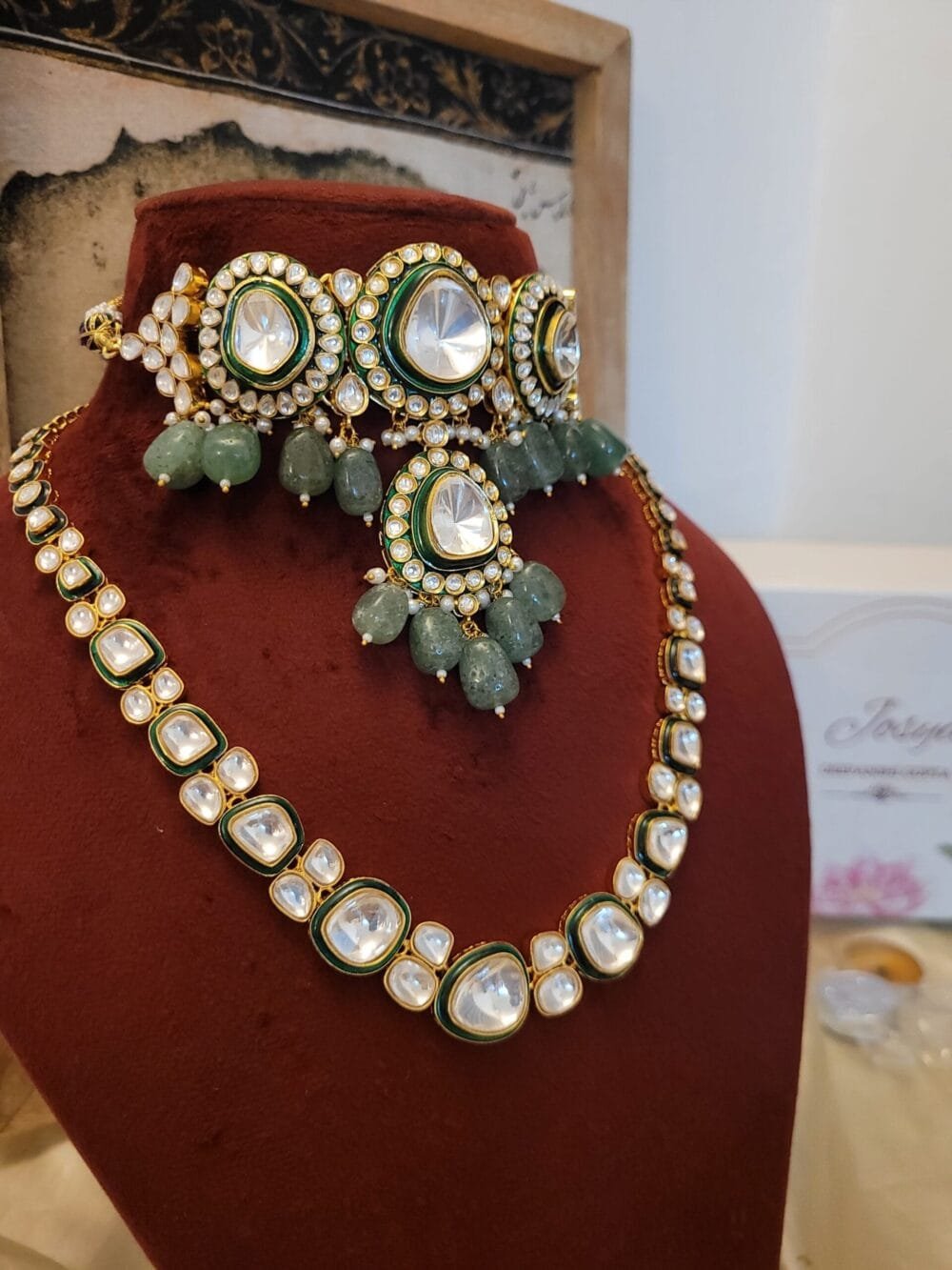 Ziya Polki Bridal Combo Set - Image 4