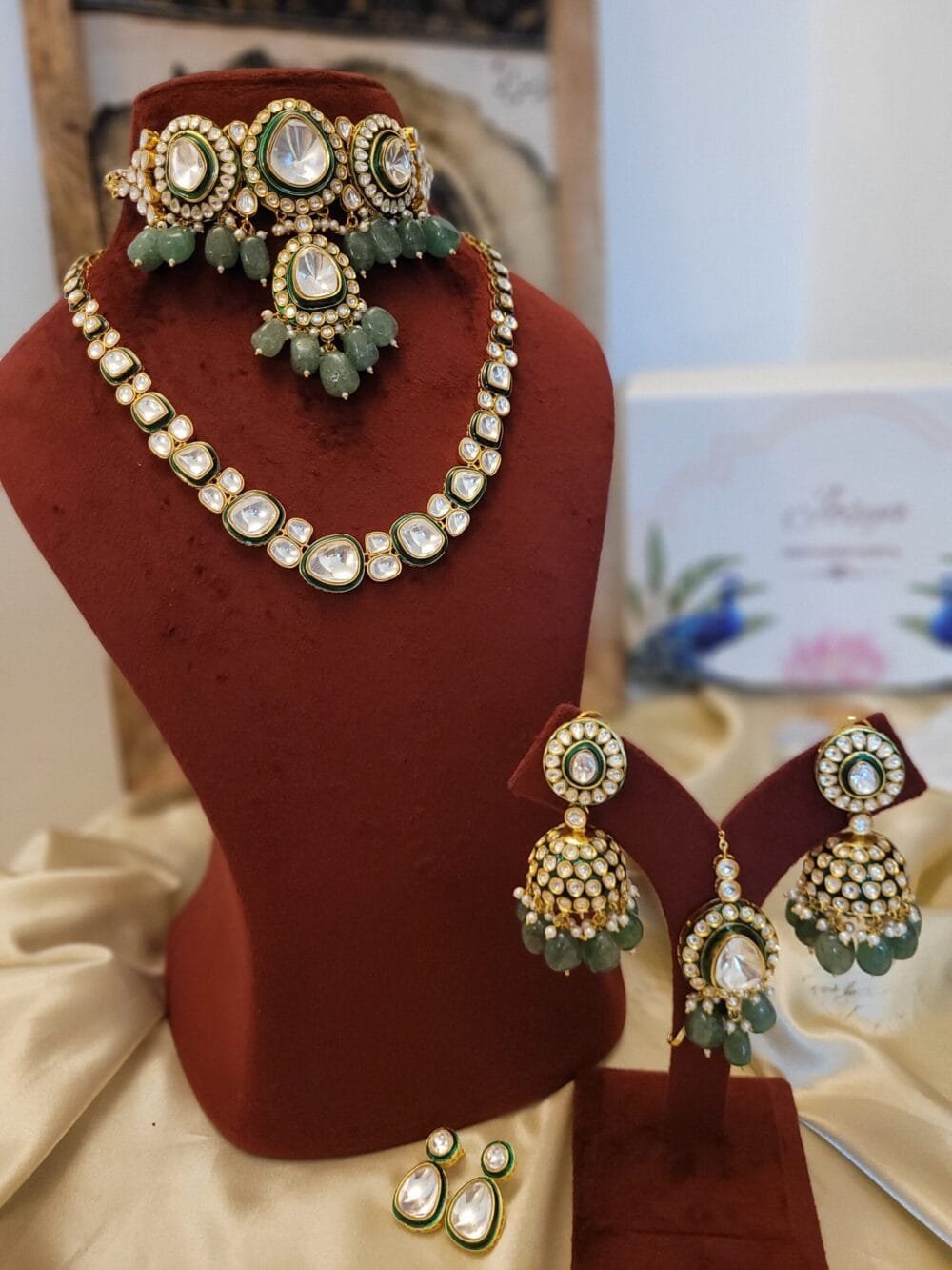 Ziya Polki Bridal Combo Set - Image 3
