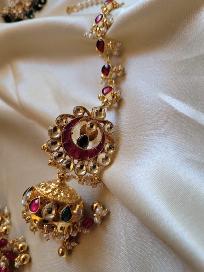 Udgita Kundan Jhumka Earrings - Image 7