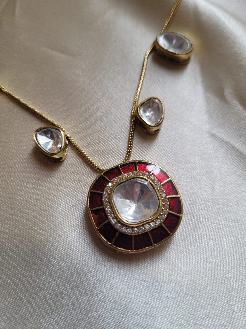 Grace Polki Pendant Set - Image 7