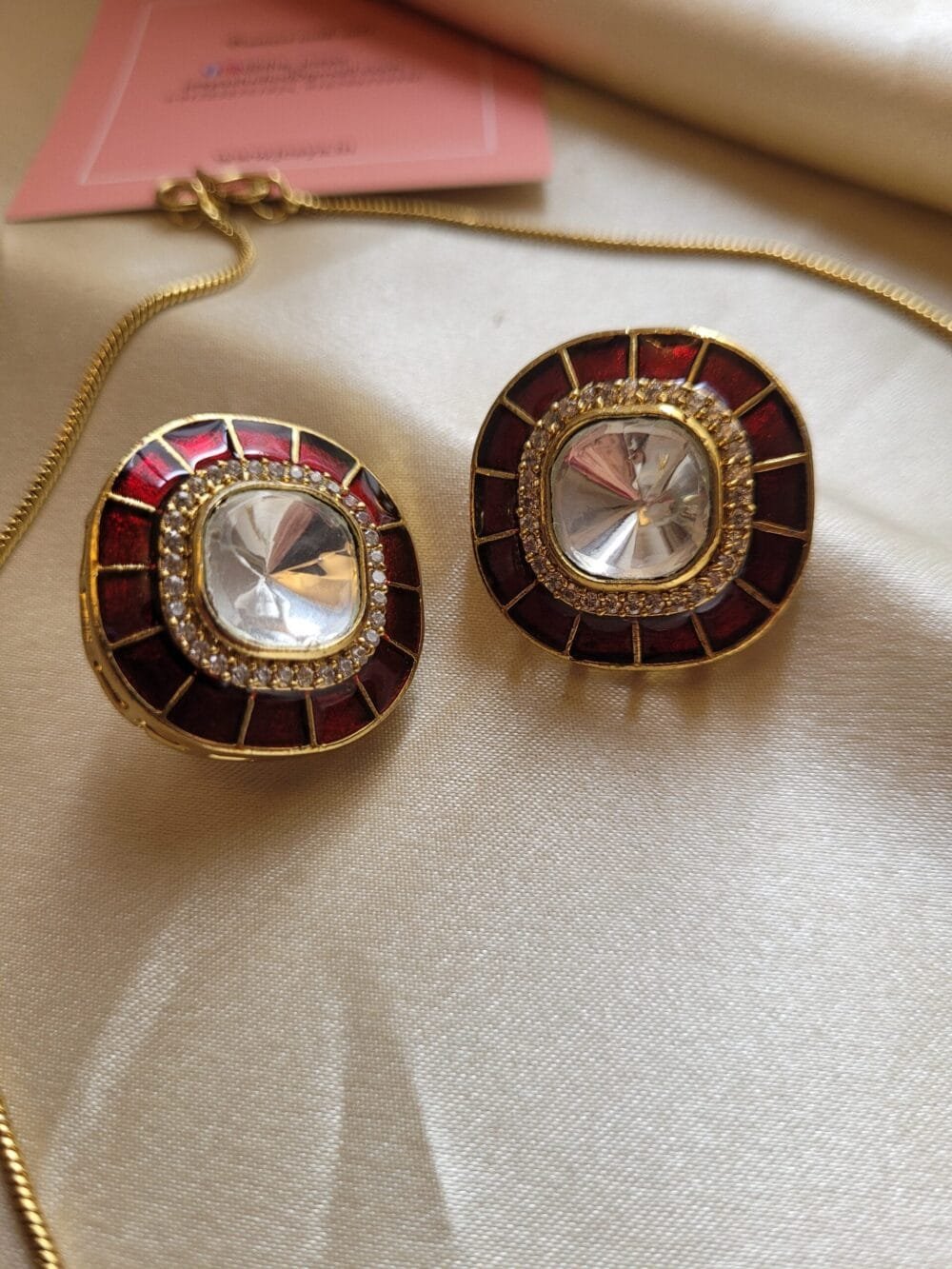 Grace Polki Pendant Set - Image 6