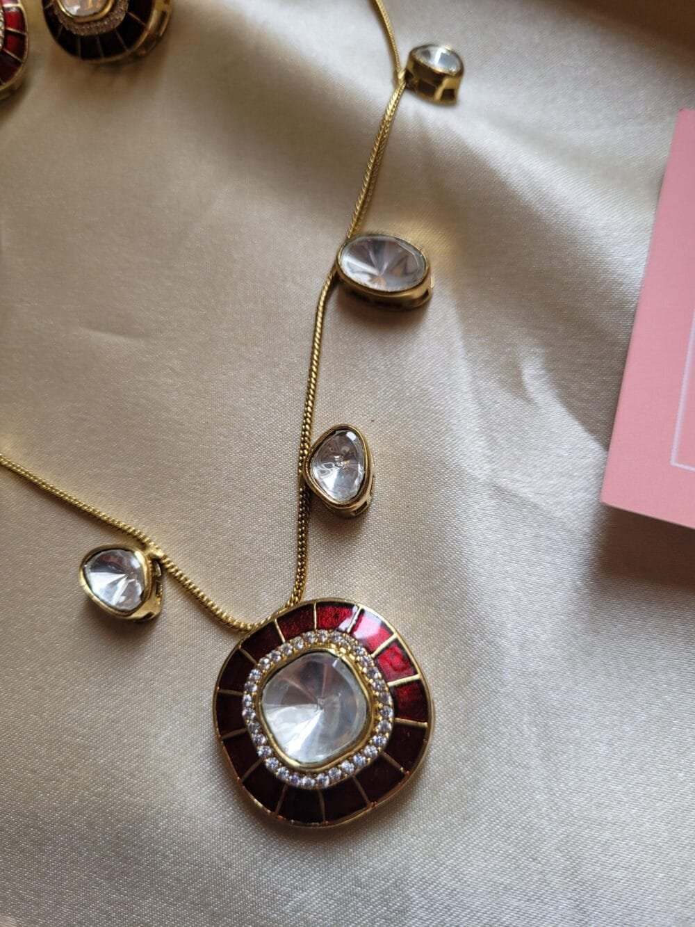 Grace Polki Pendant Set - Image 5