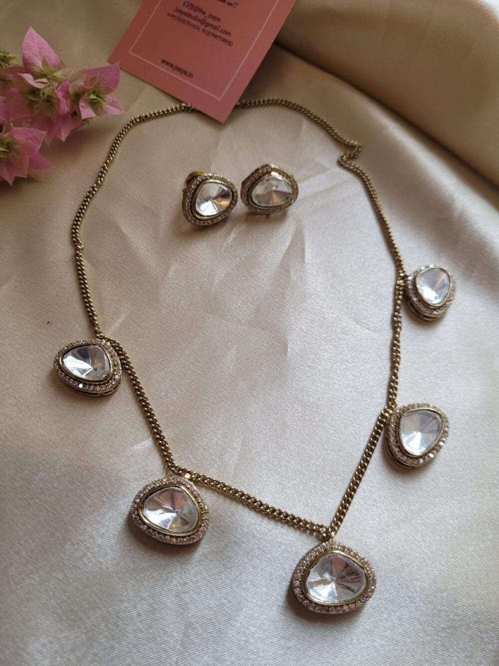 Grace Polki Pendant Set - Image 2