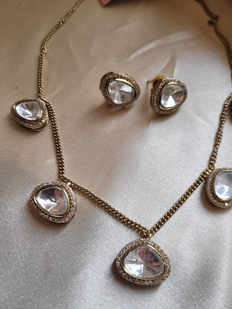 Mahika Polki Necklace set - Image 2