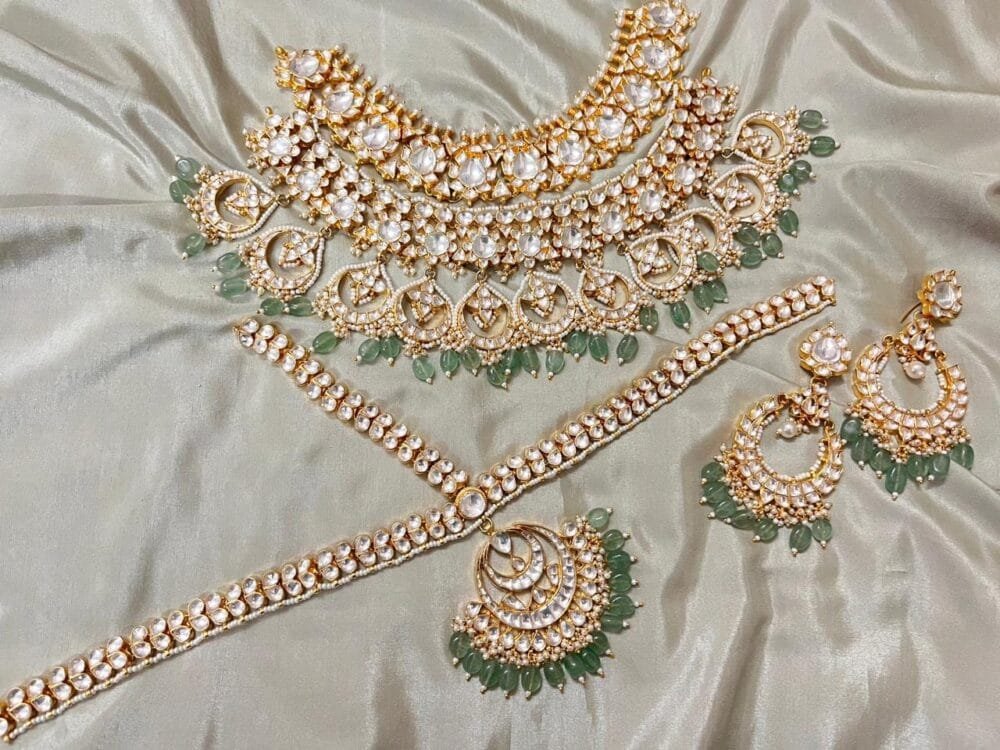 Lavanya Kundan Necklace set (MADE ON ORDER)
