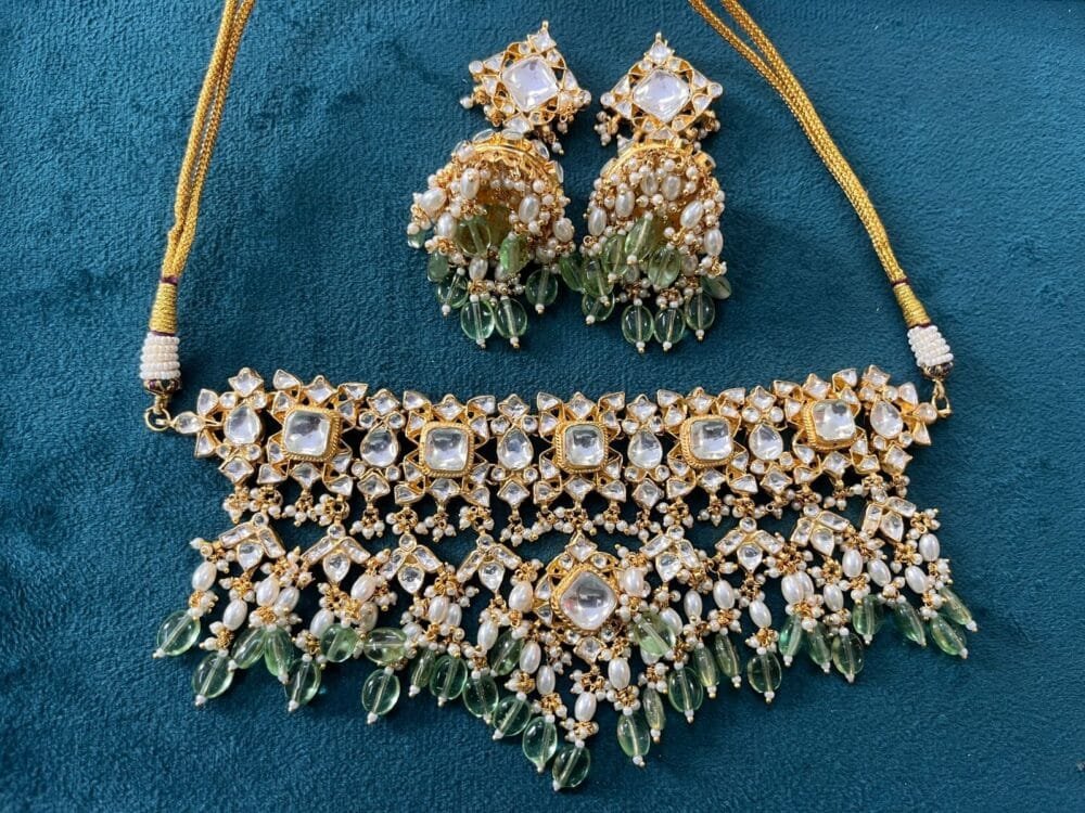Ikshita Kundan Choker set (MADE ON ORDER)
